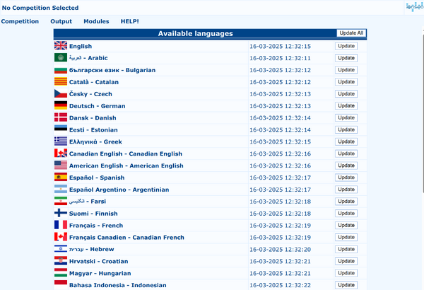 Competition - Ianseo