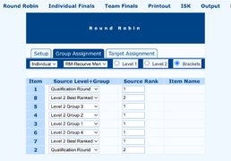 Round Robin Bracket Assignment